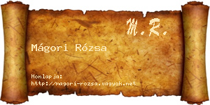 Mágori Rózsa névjegykártya
